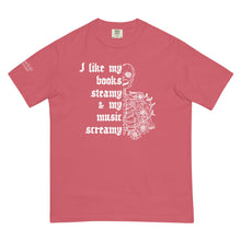 Load image into Gallery viewer, Books Steamy & Music Screamy T-Shirt | Paperbacks & Frybread Co. - Paperbacks & Frybread Co.