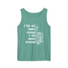 Load image into Gallery viewer, Steamy Books & Screamy Music Tank Top | Dark Romance Reader Tank - Paperbacks & Frybread Co.