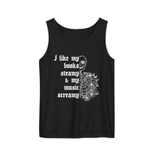 Load image into Gallery viewer, Steamy Books & Screamy Music Tank Top | Dark Romance Reader Tank - Paperbacks & Frybread Co.
