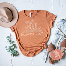 Load image into Gallery viewer, Booktrovert Floral Unisex T-shirt | Paperbacks &amp; Frybread - Paperbacks &amp; Frybread Co.
