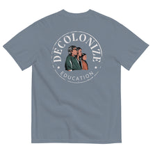 Load image into Gallery viewer, Decolonize Education Faded Wash Unisex T-Shirt | Paperbacks & Frybread - Paperbacks & Frybread Co.