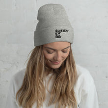 Load image into Gallery viewer, Decolonize Your Faith Cuffed Beanie | Paperbacks & Frybread Co. - Paperbacks & Frybread Co.