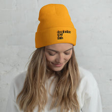 Load image into Gallery viewer, Decolonize Your Faith Cuffed Beanie | Paperbacks & Frybread Co. - Paperbacks & Frybread Co.