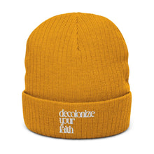 Load image into Gallery viewer, Decolonize Your Faith Recycled Cuffed Beanie - Paperbacks & Frybread Co.
