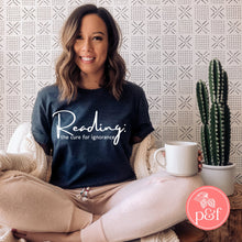 Load image into Gallery viewer, Reading The Cure For Ignorance Shirt | Paperbacks & Frybread Co. - Paperbacks & Frybread Co.