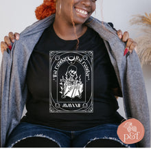 Load image into Gallery viewer, The Reader Tarot Unisex T-shirt | Paperbacks & Frybread - Paperbacks & Frybread Co.