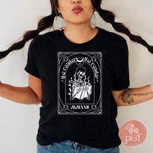 Load image into Gallery viewer, The Reader Tarot Unisex T-shirt | Paperbacks & Frybread - Paperbacks & Frybread Co.