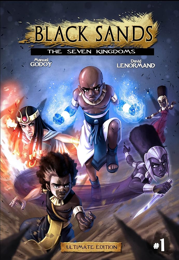 Black Sands: The Seven Kingdoms (Volume 1) by Manuel P Godoy | Egyptian Mythology Graphic Novel - Paperbacks & Frybread Co.