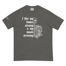 Load image into Gallery viewer, Books Steamy &amp; Music Screamy T-Shirt | Paperbacks &amp; Frybread Co. - Paperbacks &amp; Frybread Co.
