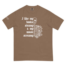 Load image into Gallery viewer, Books Steamy &amp; Music Screamy T-Shirt | Paperbacks &amp; Frybread Co. - Paperbacks &amp; Frybread Co.
