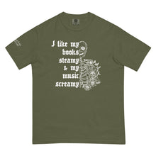 Load image into Gallery viewer, Books Steamy &amp; Music Screamy T-Shirt | Paperbacks &amp; Frybread Co. - Paperbacks &amp; Frybread Co.
