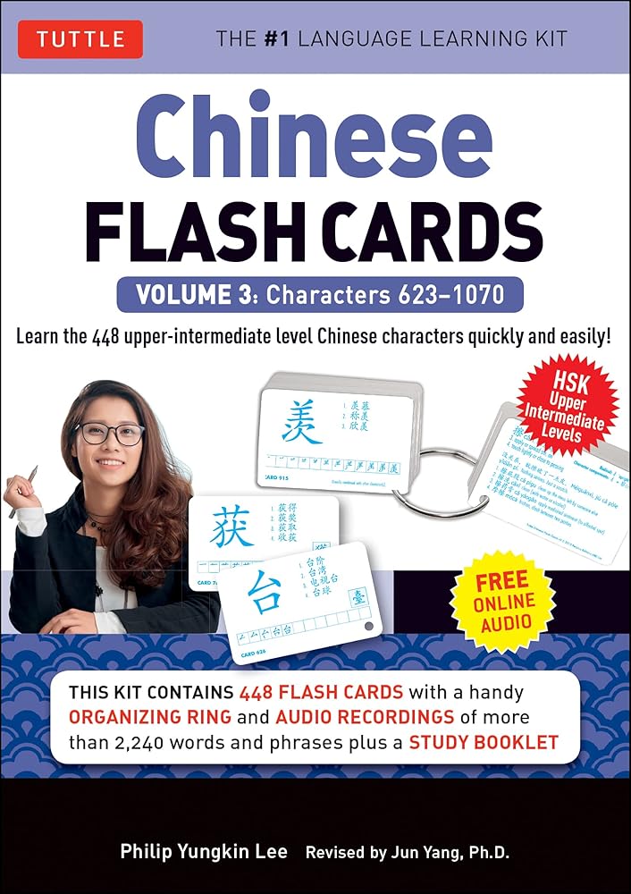 Chinese Flash Cards Kit Volume 3: HSK Upper Intermediate Level (Online Audio Included) by Philip Yungkin Lee, Jun Yang Ph.D. - Paperbacks & Frybread Co.