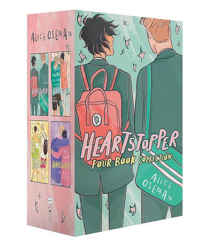 Heartstopper #1 - 4 Box Set by Alice Oseman | LGBTQ YA Graphic Novel - Paperbacks & Frybread Co.