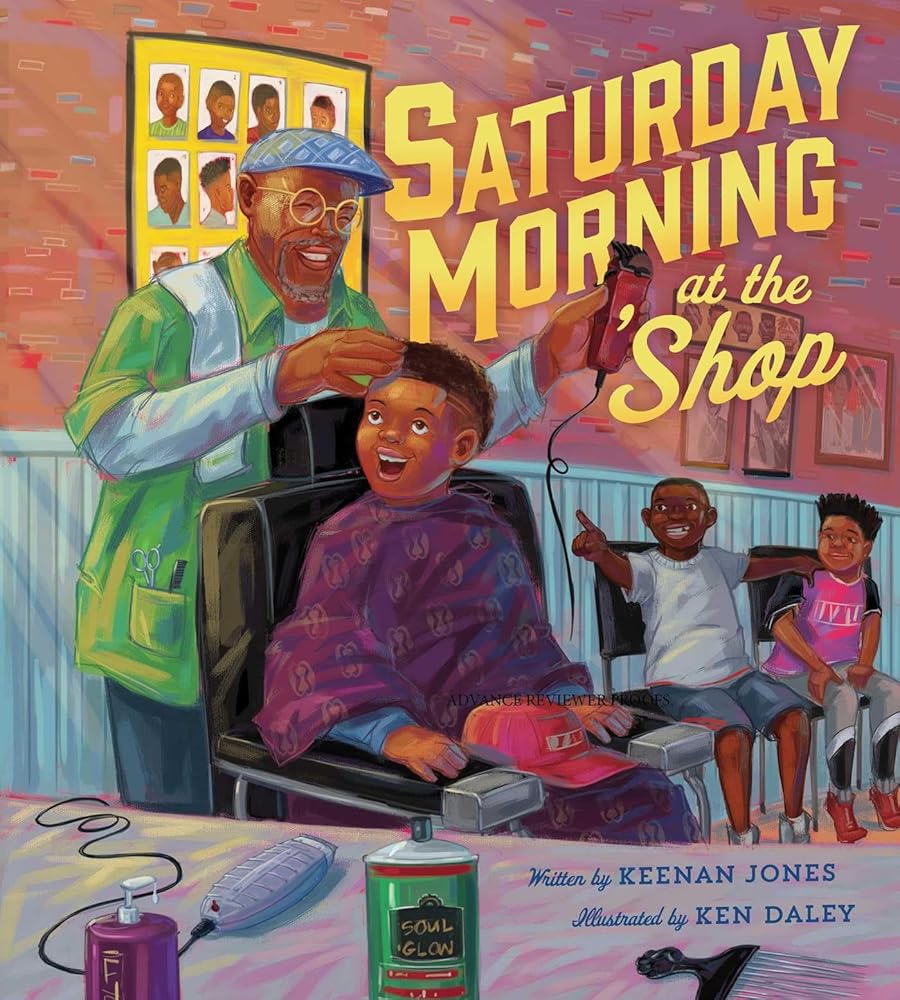 Saturday Morning at the 'Shop by Keenan Jones | Black Children's Picture Book - Paperbacks & Frybread Co.