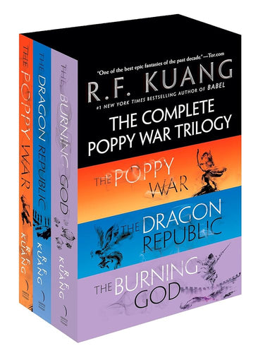 The Complete Poppy War Trilogy Boxed Set by R. F Kuang | Asian Fantasy - Paperbacks & Frybread Co.