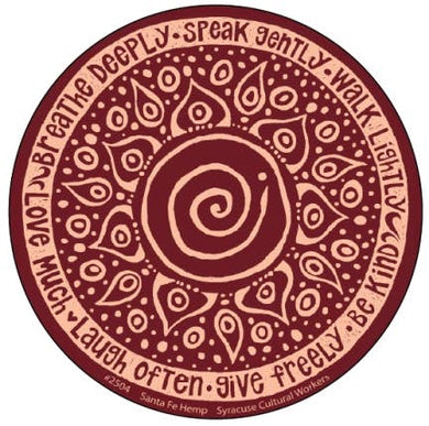 Breathe Deeply Sticker | Syracuse Cultural Workers - Paperbacks & Frybread Co.
