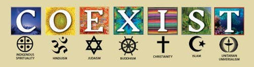 Coexist Sticker | Syracuse Cultural Workers - Paperbacks & Frybread Co.