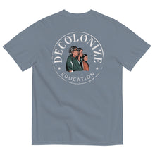 Load image into Gallery viewer, Decolonize Education Faded Wash Unisex T-Shirt | Paperbacks &amp; Frybread - Paperbacks &amp; Frybread Co.
