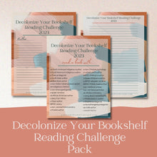 Load image into Gallery viewer, Decolonize Your Bookshelf 2023 Reading Challenge Journal Set - Paperbacks &amp; Frybread Co.
