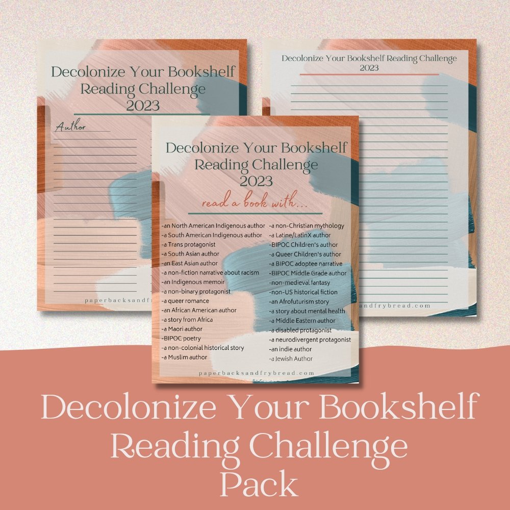 Decolonize Your Bookshelf 2023 Reading Challenge Journal Set - Paperbacks & Frybread Co.
