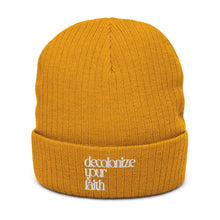 Load image into Gallery viewer, Decolonize Your Faith Recycled Cuffed Beanie - Paperbacks &amp; Frybread Co.
