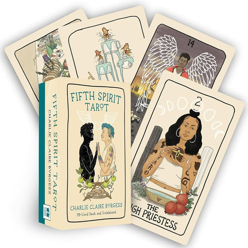 Fifth Spirit Tarot: A 78-Card Deck and Guidebook by Charlie Claire Burgess - Paperbacks & Frybread Co.