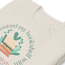 Load image into Gallery viewer, I Decolonized My Bookshelf with Paperbacks &amp; Frybread Bookstore Unisex T-shirt - Paperbacks &amp; Frybread Co.
