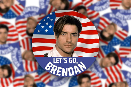 Let’s Go Brendan Fraser Sticker | Sticker Babe - Paperbacks & Frybread Co.