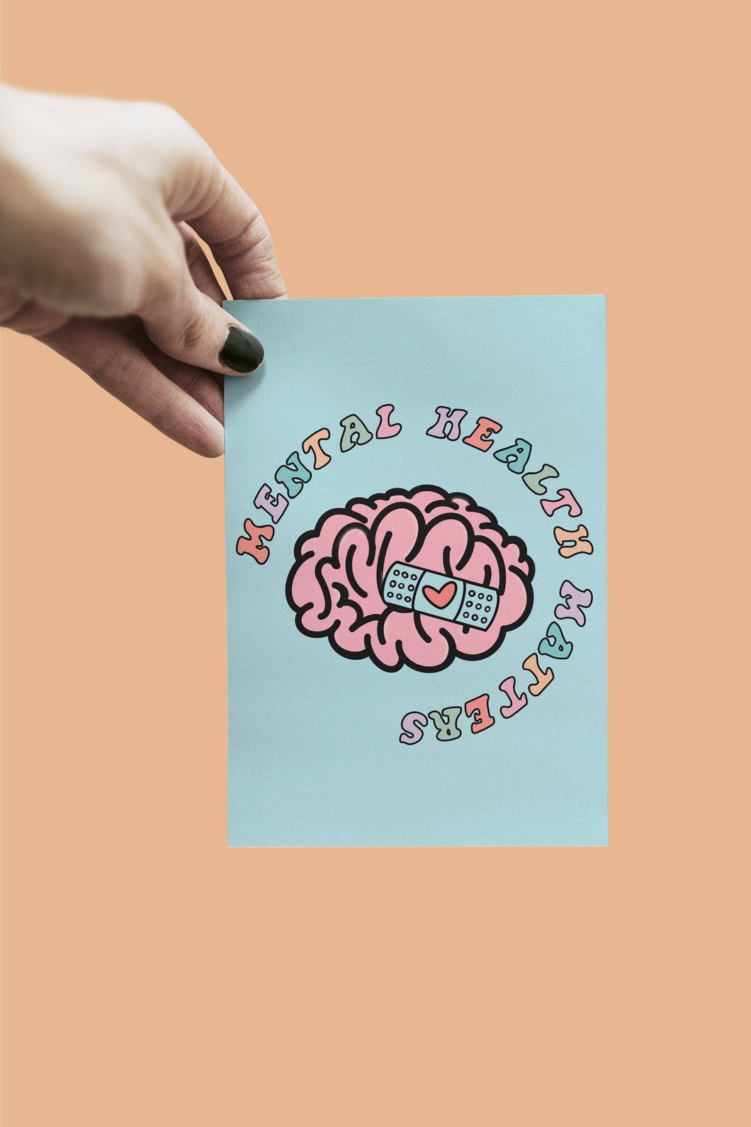 Mental Health Matters Postcard | BitchinDesignCo - Paperbacks & Frybread Co.
