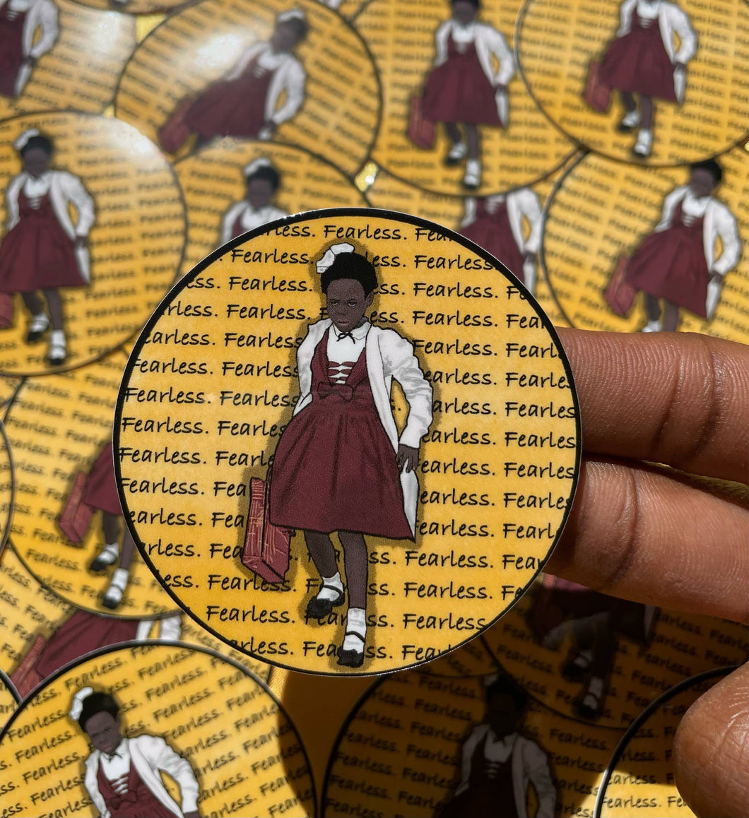 Ruby Bridges Fearless Sticker | Jammin for Justice - Paperbacks & Frybread Co.