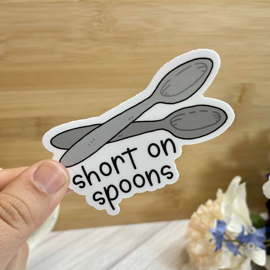 - Short on Spoons Sticker | Wildly Enough - Paperbacks & Frybread Co.