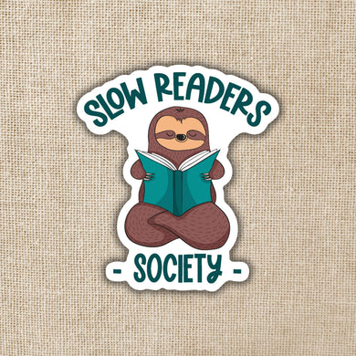 Slow Readers Society Sticker | Wildly Enough - Paperbacks & Frybread Co.