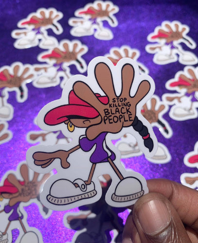 Stop Killing Black People Sticker | Jammin for Justice - Paperbacks & Frybread Co.