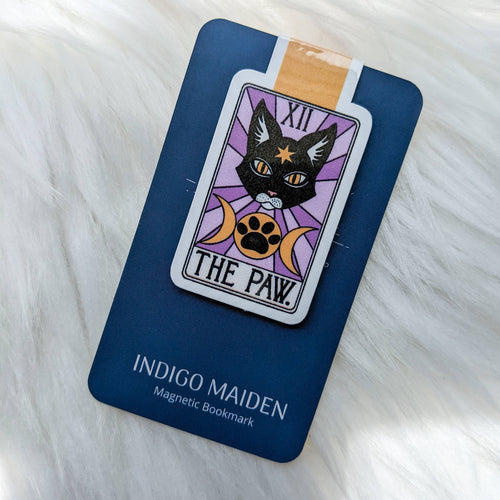 The Paw Tarot Card Magnetic Bookmark | Indigo Maiden - Paperbacks & Frybread Co.