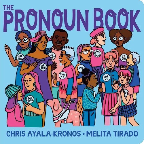 The Pronoun Book by Chris Ayala-Kronos | LGBTQ Children's Board Book - Paperbacks & Frybread Co.