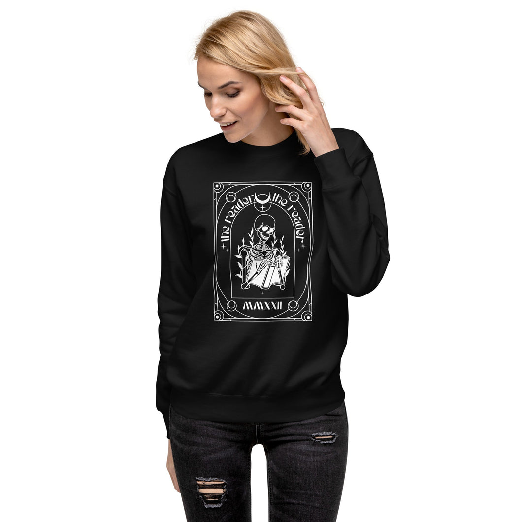The Reader Tarot Unisex Premium Sweatshirt - Paperbacks & Frybread Co.