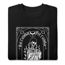 Load image into Gallery viewer, The Reader Tarot Unisex Sweatshirt | Paperbacks &amp; Frybread Co. - Paperbacks &amp; Frybread Co.

