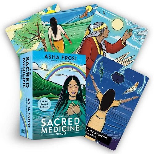 The Sacred Medicine Oracle: A 56-Card Deck and Guidebook by Asha Frost & Steph Littlebird - Paperbacks & Frybread Co.