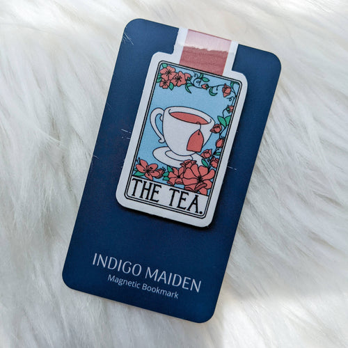 The Tea Tarot Card Magnetic Bookmark | Indigo Maiden - Paperbacks & Frybread Co.