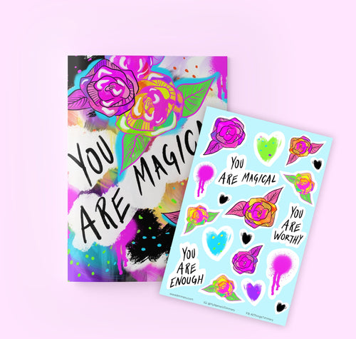 You Are Magical Journal and Sticker Set | Timmery - Paperbacks & Frybread Co.
