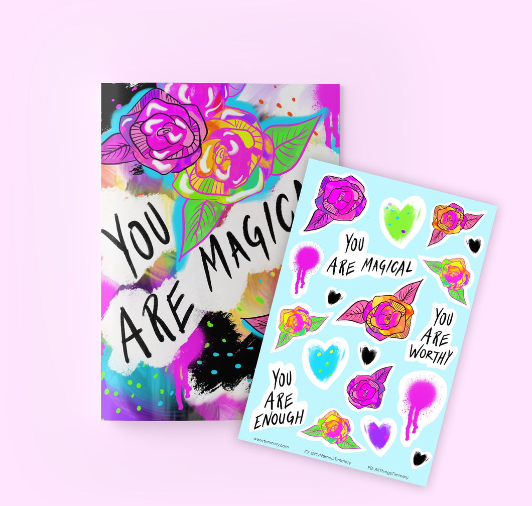 You Are Magical Journal and Sticker Set | Timmery - Paperbacks & Frybread Co.